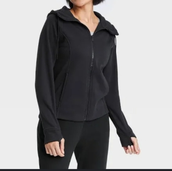 Women Fleece Full Zip Hooded Sweatshirt - Picture 4 of 4